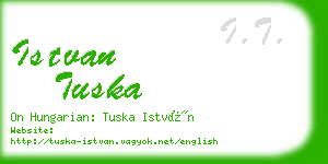 istvan tuska business card